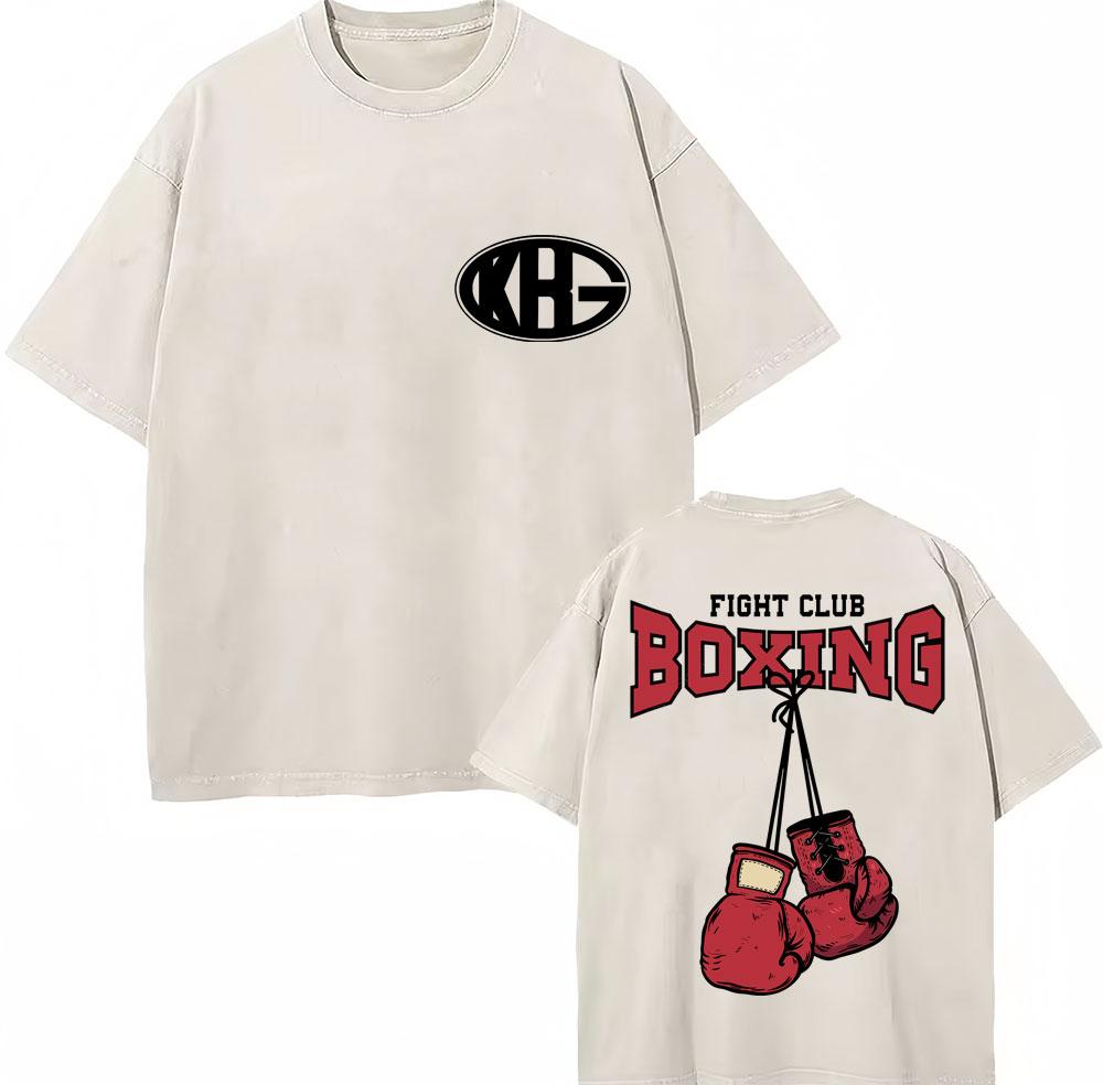Vintage Gewaschene T-Shirts Anime Hajime No Ippo Kamogawa Boxen Gym Makunouchi KGB T-Shirts Unisex Damen Locker Baumwolle Sommer T-Shirt