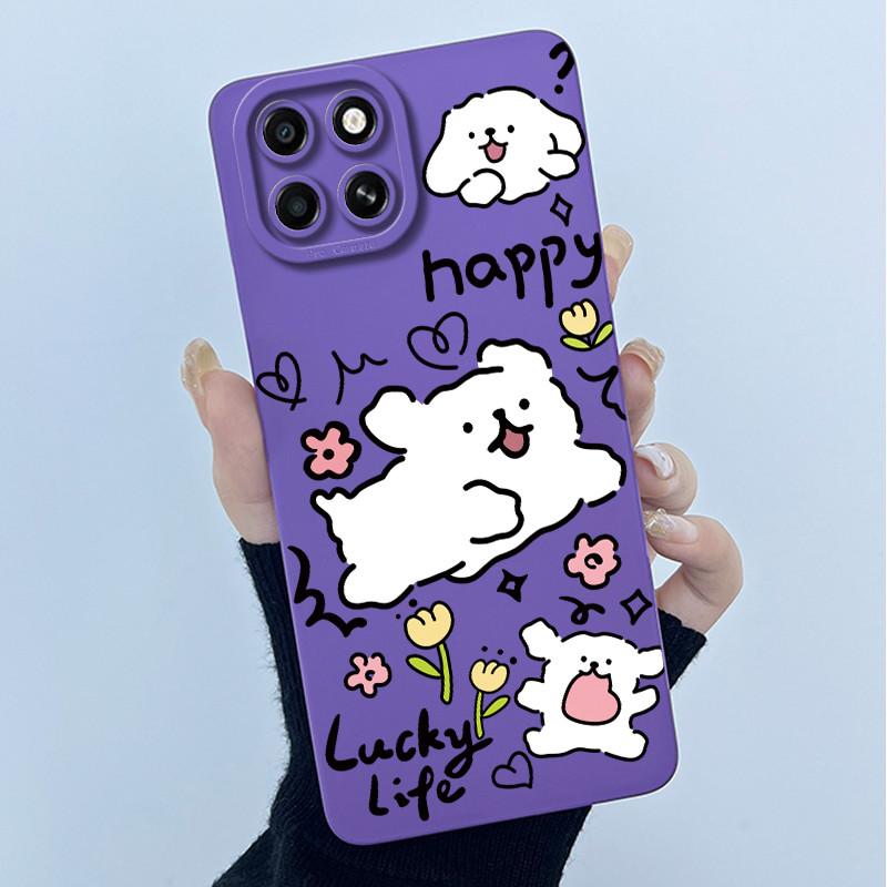 For Infinix Smart 6 HD Case Lovely Cat Cartoon Flower Liquid Silicone Soft TPU Shockproof Back Cover Smart6 HD X6512 Phone Case