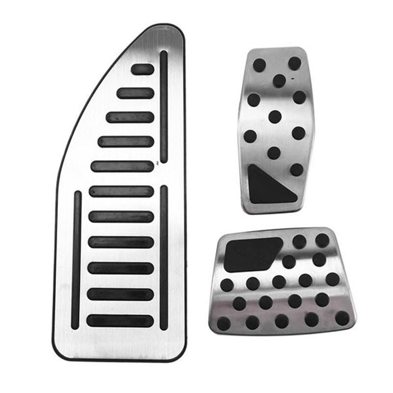 Authentic Car Accelerator Fuel Brake Pedal Foot Pedal Pads Accessories For Jeep Renegade Compass Fiat 500X 2014-