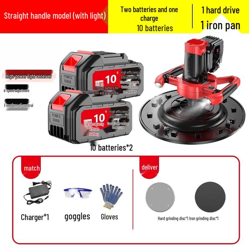 TURBOSUN High-Power Cement Floor Trowel CN plug (adapter included)