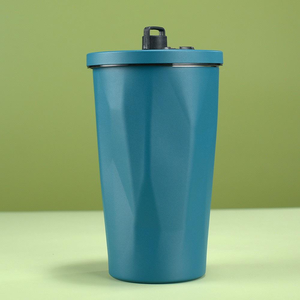 

«Термос-чашка Bear из нержавеющей стали 304 с трубочкой – симпатичная и портативная кофейная чашка для автомобиля» 600ml