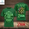 The Legend Of Zel Da 40Th Anniversary Link Evolution 3D Shirt M905