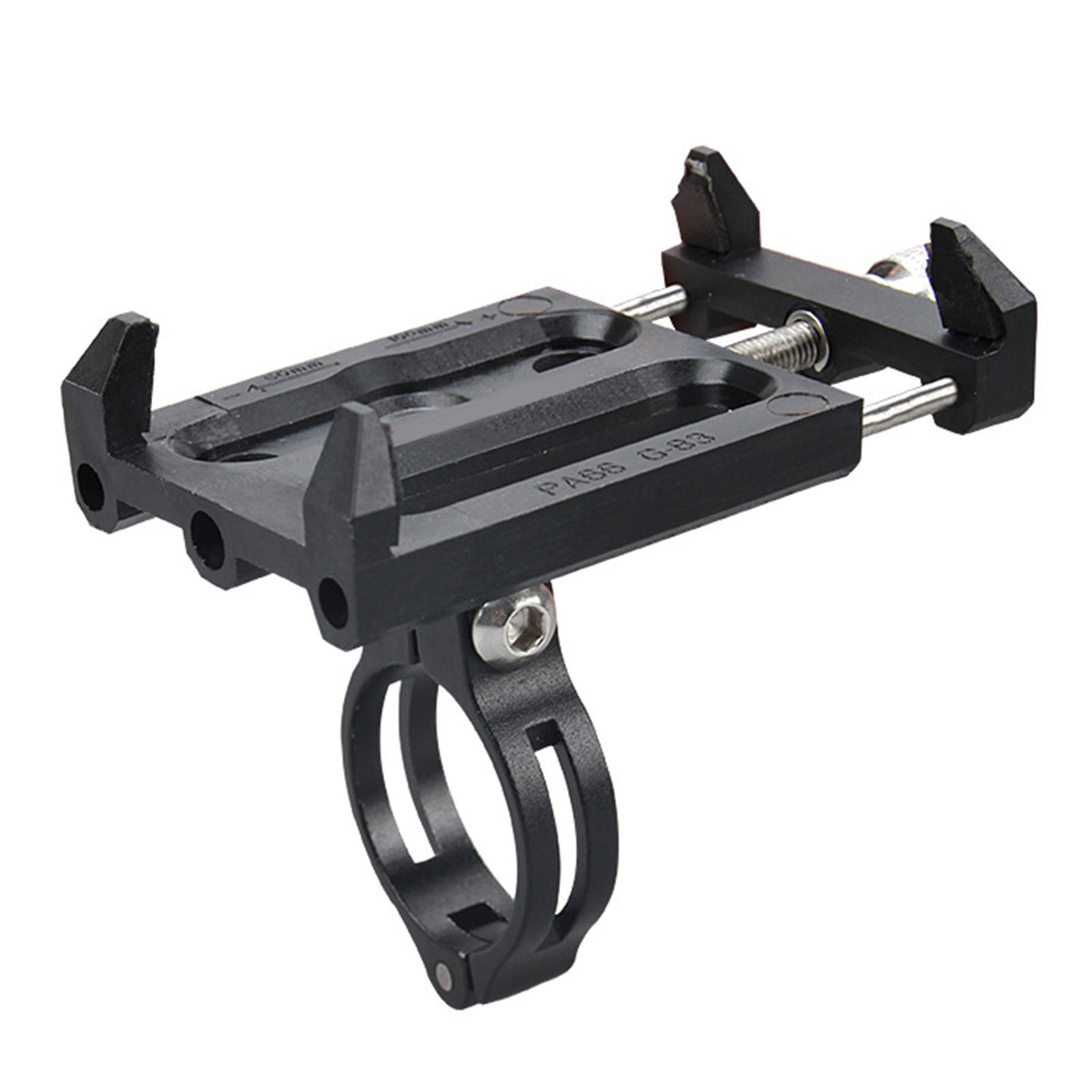 Cycling Phone Mount Universal Navigation Holder Aluminum Alloy Handlebar Clamp Smartphone Stand with Non Slip Pad