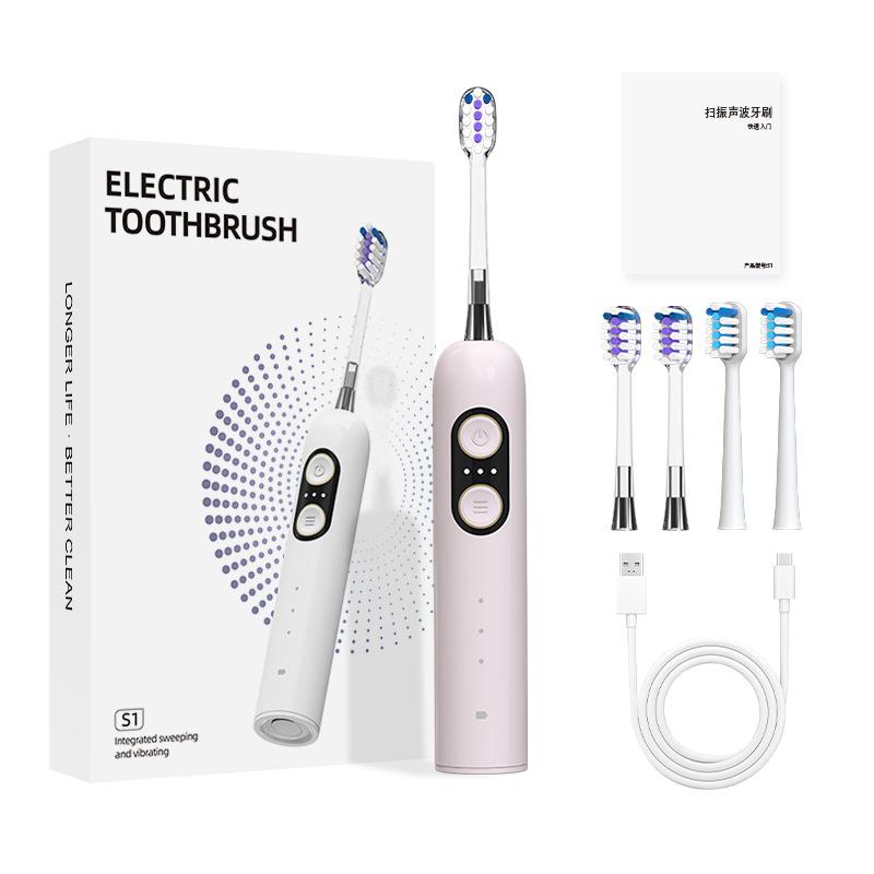 Cleaning Electric Toothbrush Upgraded To 50-degree Large-swing Arc Intelligent Servo Electrical Acoustic Wave Scanning and Vibration Integration