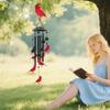 Outdoor Handcrafted Wind Chimes Ornaments and Durability Aluminum Construction Includes 6 Birds Enhancing Resonances