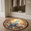 1pc home carpet design for office decor gift living room bedroom non slip colorful hummingbird flowers rug