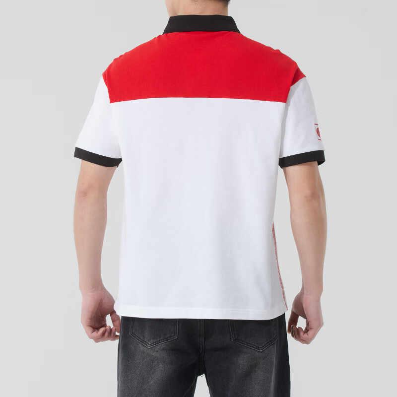 Puma Sports Casual Color Block Polo Short Sleeve T-Shirt Unisex Tops White 633644-02