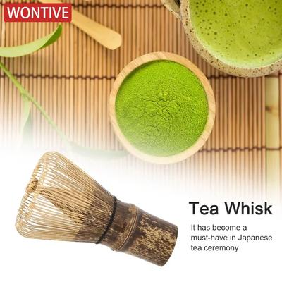 Black Bamboo Japanese 80/100 Style Matcha Tea Whisk Brush Tea Accessories for Matcha Tea Making