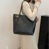Vintage Crocodile Leather Women Handbag Large Capacity Shoulder Shopping Bag Travel Ladies Fashion Commuter Totes