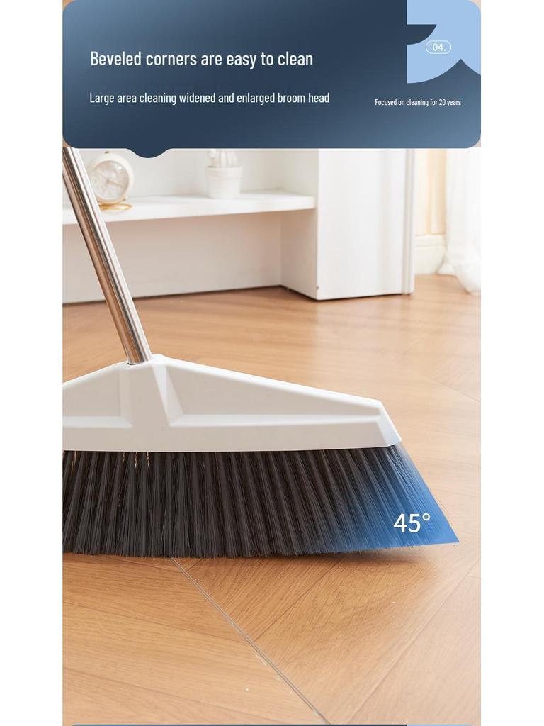 Dapeng 50cm High-Grade Indoor/Outdoor Broom with Long Handle - Thickened, Durable, Large Size