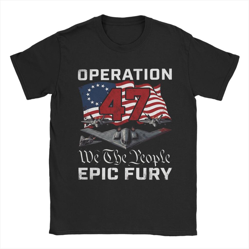 T-shirt Opération Fureur Épique pour Unisexe Coton Pur Nouveauté T-shirts Col Rond T-shirts Manches Courtes Vêtements Uniques