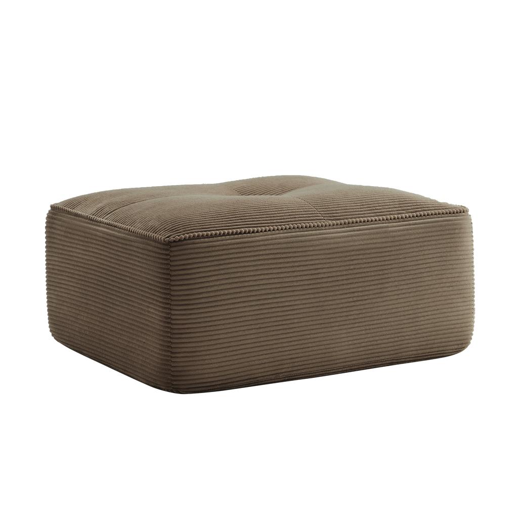 Cordelia Ottoman Corduroy -Brown
