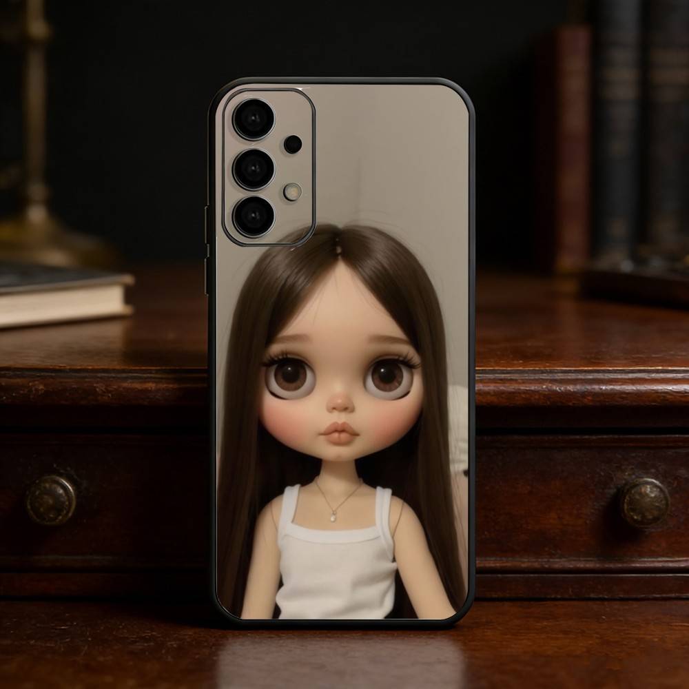 

Fashion doll B-blythe Phone Case For Samsung S25,24,23,22,30,21,10,9,Ultra,Plus,Lite Soft Black Case Samsung S20ULTRA5G
