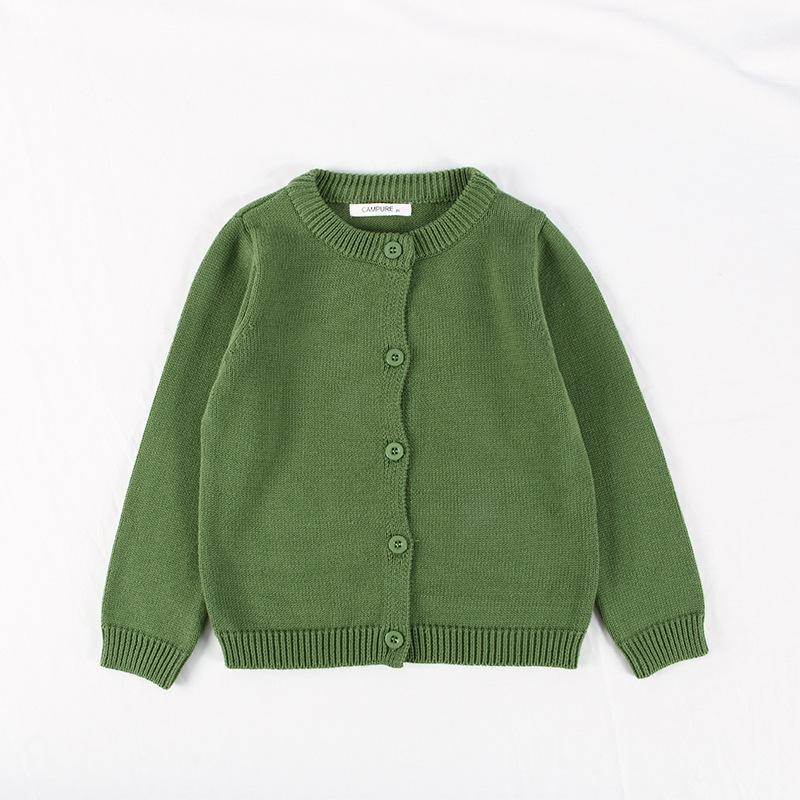 Sweater Cardigan Girls' Cotton Knit Jacket
