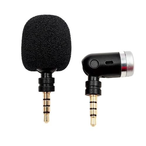 Mini Bendable 3.5mm Jack Microphone Portable Small Microphone for Sound Card Recorder Mobile Phone Smartphone Mini Mic