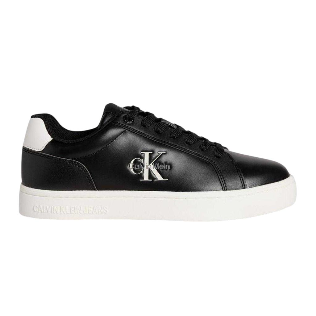 Calvin Klein Mens Lace Up Leather Cupsole Trainers