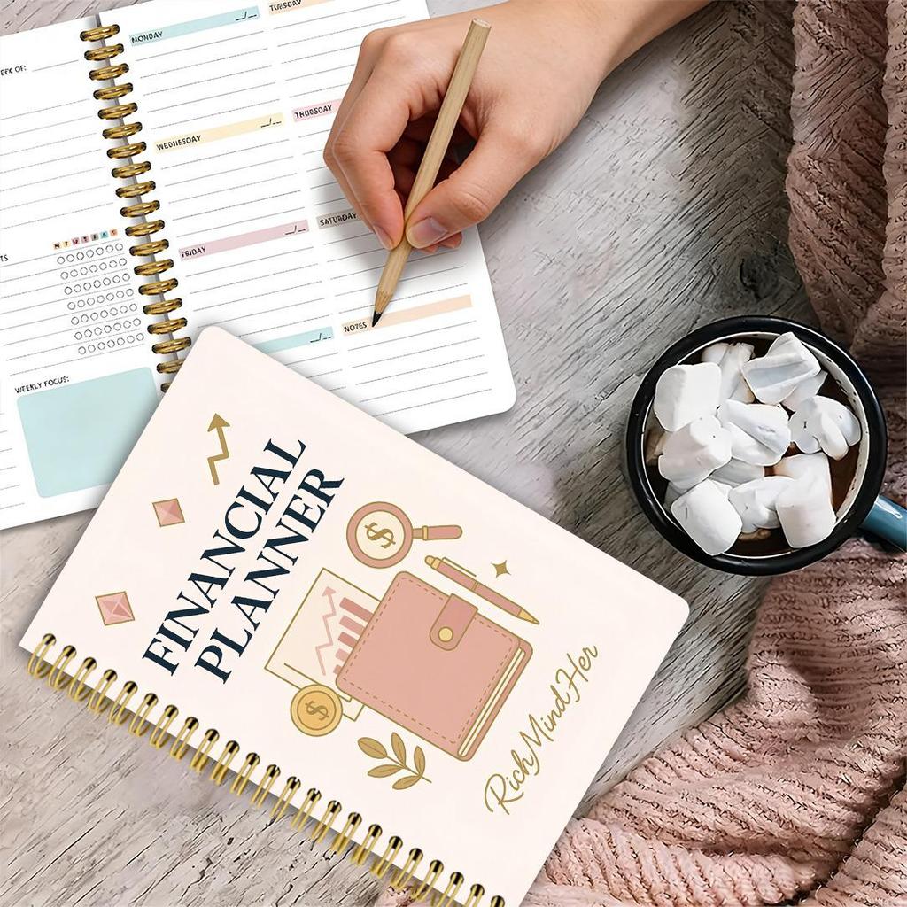 Cuaderno A5 Rosa de Planificación Financiera y Gestión Patrimonial