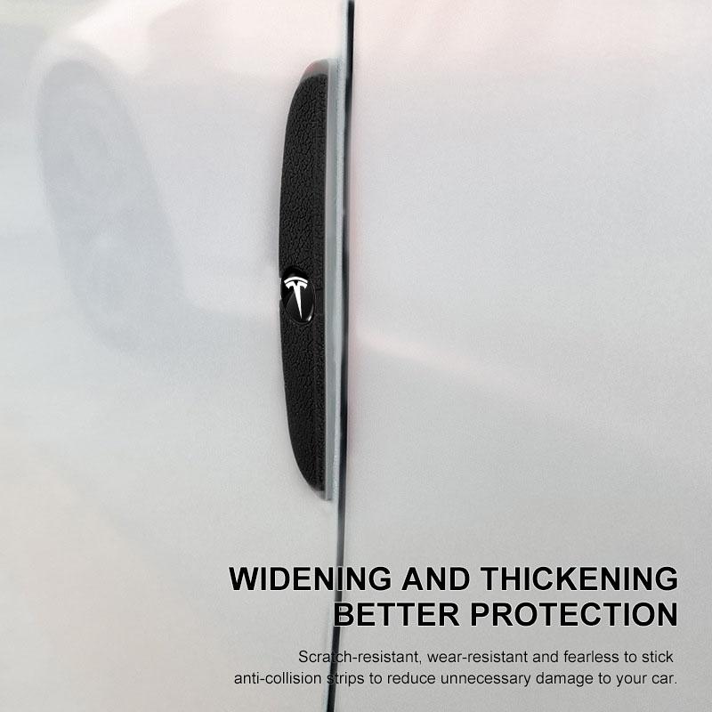 4Pcs Car Door Anti-Collision Strip Rearview Mirror Protection Sticker For Tesla Model 3 Model X S 2016-2020 Decals TM3 TMX TMS Decal