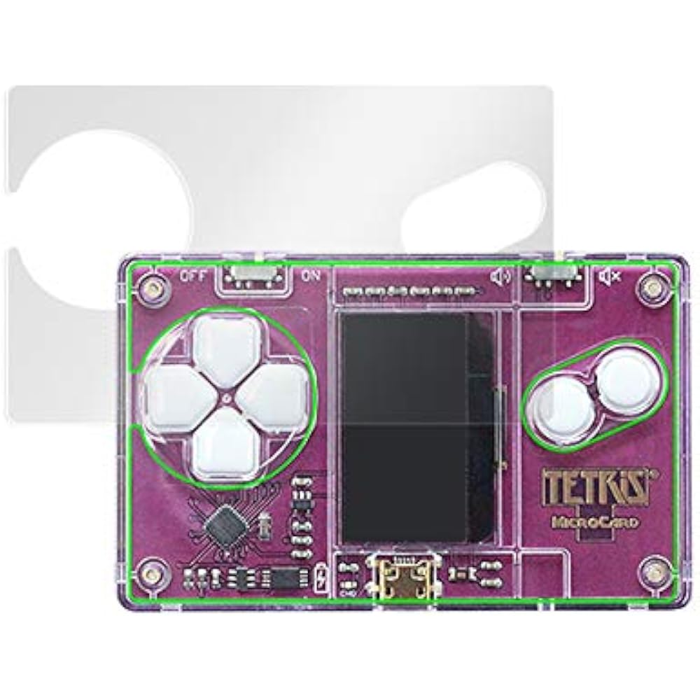 Tetris MicroCard Anti-reflective LCD Protective Film Overlay Plus with Invisible Fingerprints