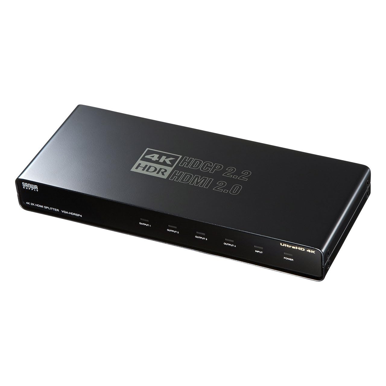 

Sanwa Supply HDMI Splitter HDR Compatible VGA-HDRSP4 (4-Way), 4K/60Hz, чорний