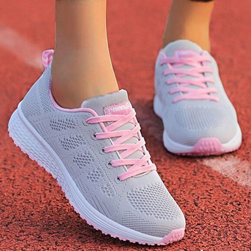 New Women's Sneaker Platform Women's Sports Shoes Walking Casual Sneaker Woman Lace Up Tenis Feminino Women Sneakers