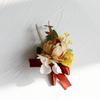 Umělé hedvábné květy růže Ženich Boutonniere Ženy Muž Špendlík Oblek Živůtek Svatba Knoflíková dírka Svatba Zápěstí Květina Party Dekor