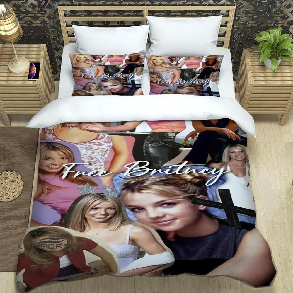 Britney Spears Bedding Set Single Twin Full Queen King Size Bed Set Adult Bedroom Duvetcover Sets Personality Bed Sheet Set