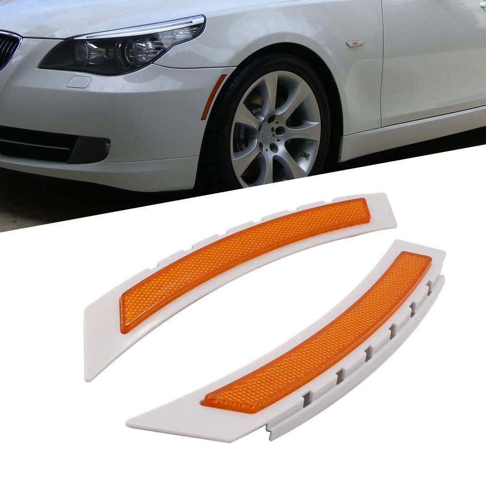 Pack (2) Front Bumper Side Reflector For BMW 2008-2010 528i 535i xDrive 09-10