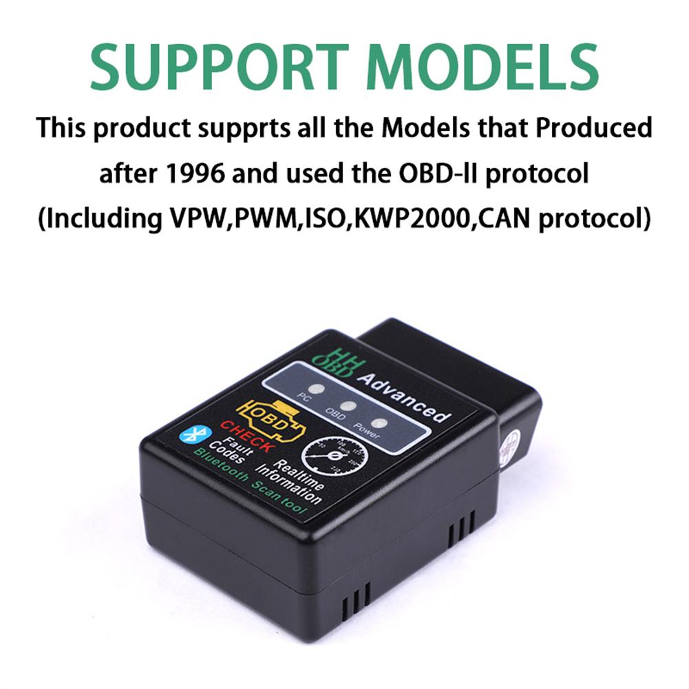 V02H21 Bluetooth OBD2 Bil diagnostisk skanner Automatisk detekteringsskanner