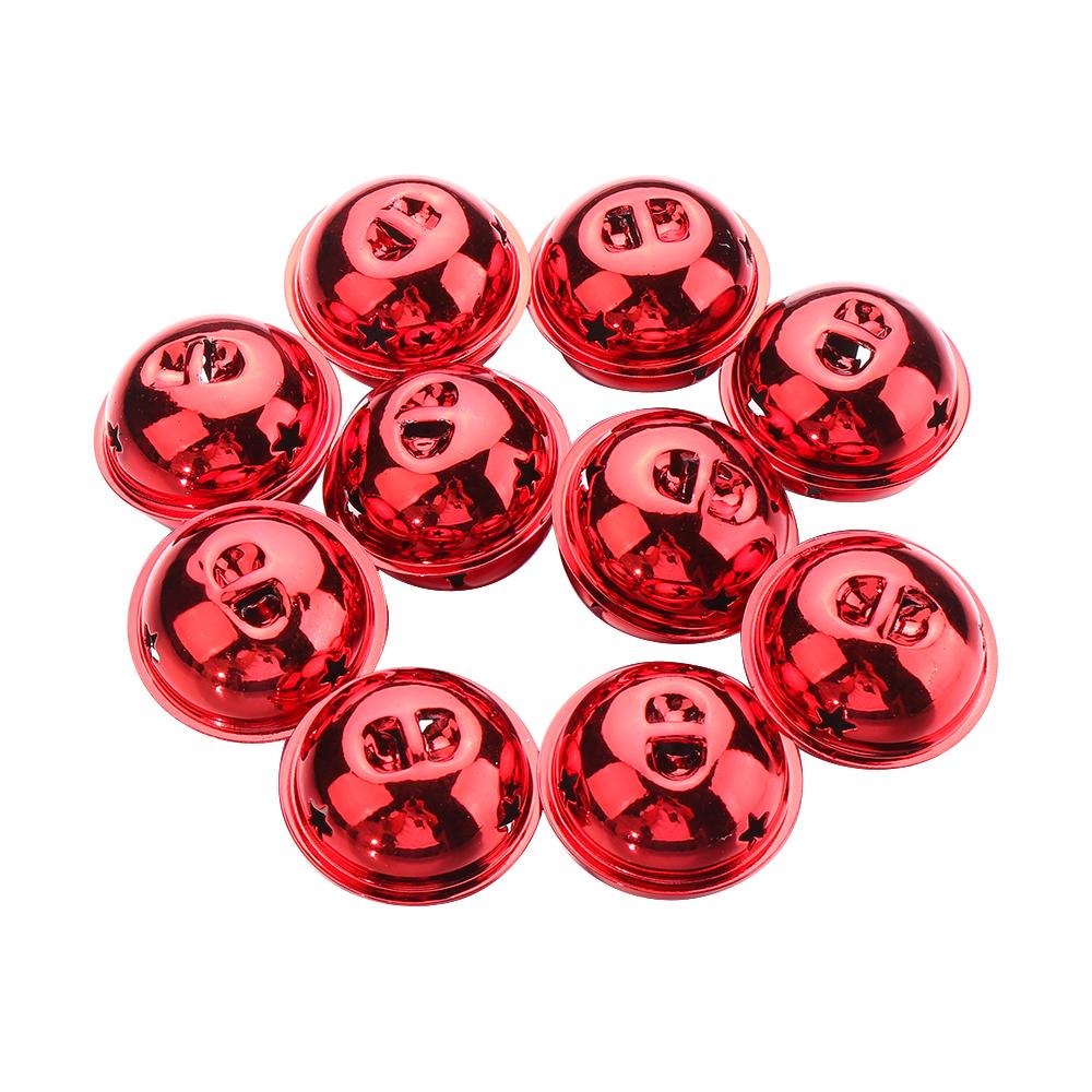 10 Stück 40mm Basteln Haustierbedarf Weihnachtsbaumdeko Tropfenornamente Mattglänzende Glocken Helles Eisen Klingel