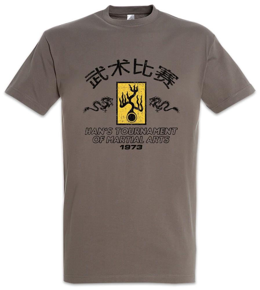 Han's Tournament II T-Shirt Enter The Symbol Sign Dragon Bruce Logo Kung-Fu Lee