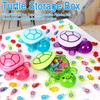 Glow-in-the-dark Turtle Storage Box with Lid Glowing Turtle Statue with Secret Hidden Compartment Turtle Shape Container Organizer Decoration