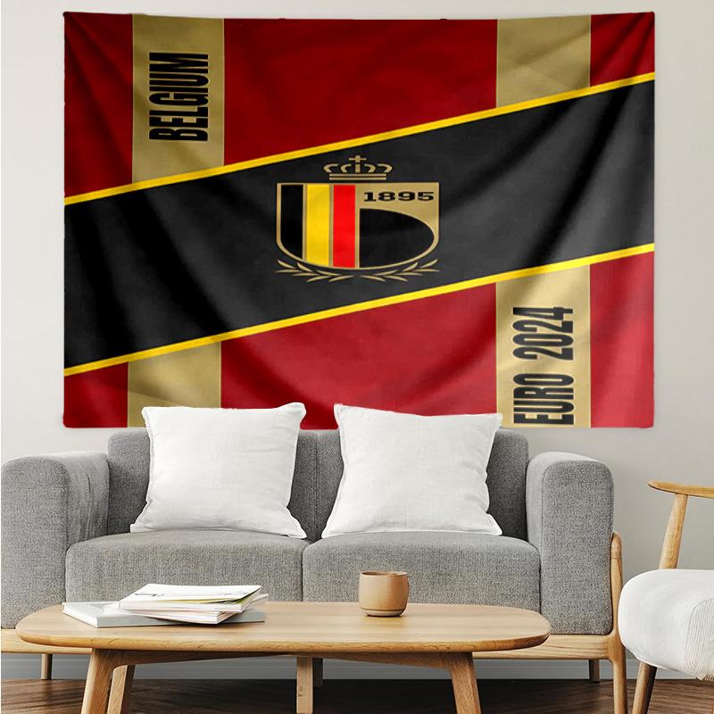 Football club logo Tapestry for Bedroom Aesthetic Classroom Tapestries Wall Hanging for Living Room Dorm Office,Ideal Creative Gift