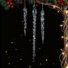 High-Clarity Crystal Icicle Christmas Decoration Set