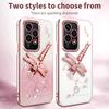For Honor 200 Lite Case Dragonfly Kickstand TPU Flowers Glitter Phone Cover