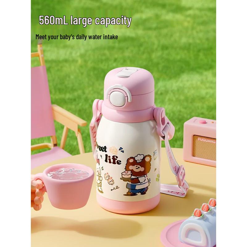 FUGUANG Little Rabbit 316 Stainless Steel Kids Thermos Cup 560ML