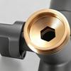 Water Faucet Anti-Freeze Precise Control Tap 2-Way Faucet For Outdoor Garden For Car Washing Flowers Irrigation Pet Grooming
