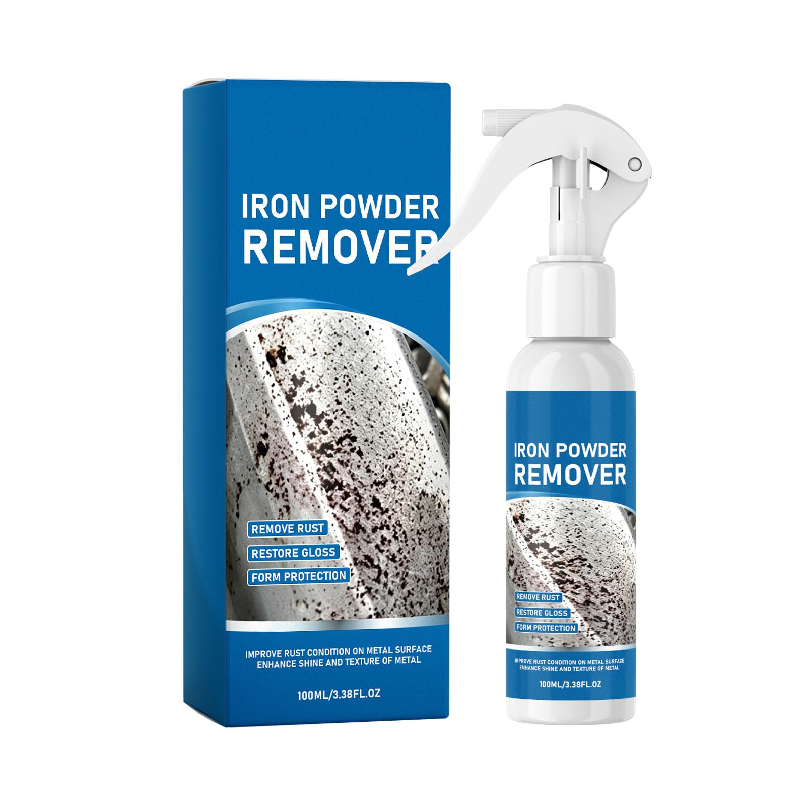 Iron Powder Remover Spray for Automotive Use Rust Removal Metal Surface Cleaner and Protector 100ml Effective Rust Dissolving Formula One Size синий