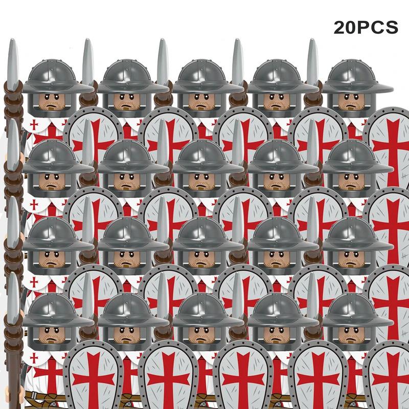 Medieval Knights & Warriors Building Blocks Roman Legion Spartan Cavalry Crusaders Bricks