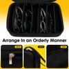 Travel Sunglasses Organizer Case Portable Zipper Sunglasses Protector Box Hard Shell Eyeglasses Storage Box Eyewear Accessories