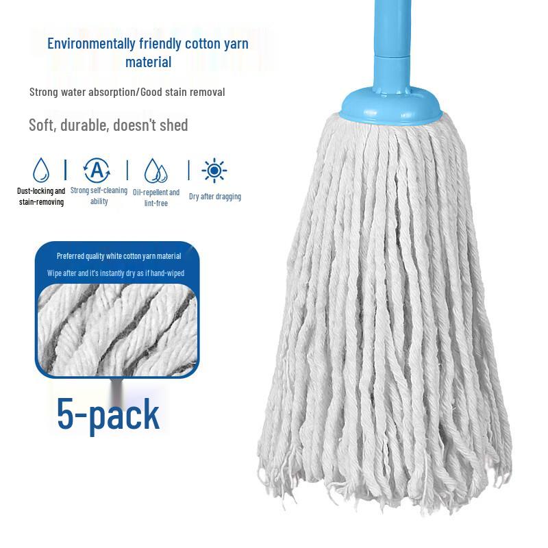 Homeglen Cotton Mop with Replaceable Head