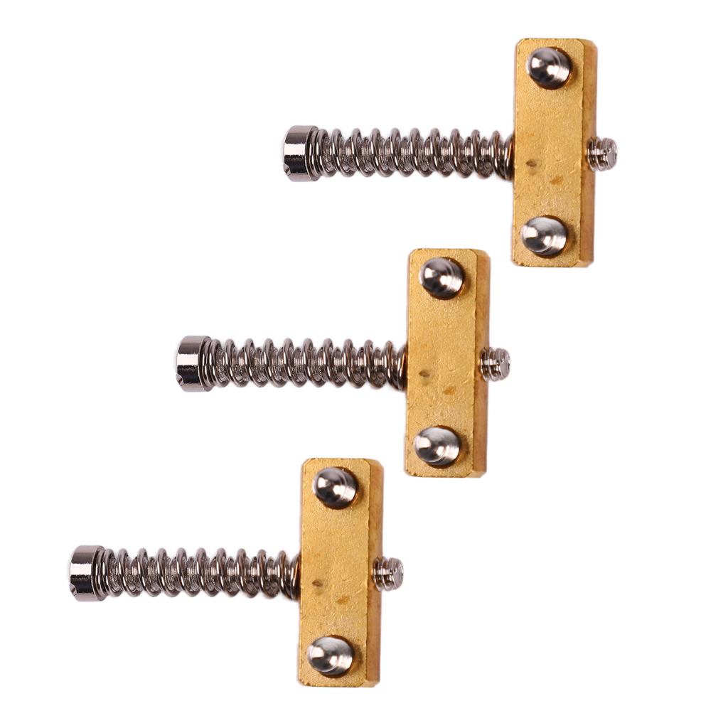 3PCS Saddle Spring Screws String Bridge Code Replacement Electric Guitar Accessories Slot Type