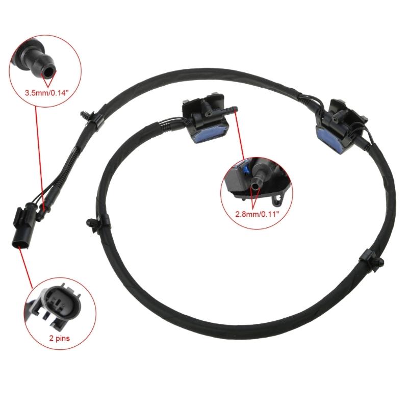 Windshield Washer Nozzle Chain Sprayer Jet System Front Screen Sprayer Jet System 61667249646 for 1 2 3 F20 F21