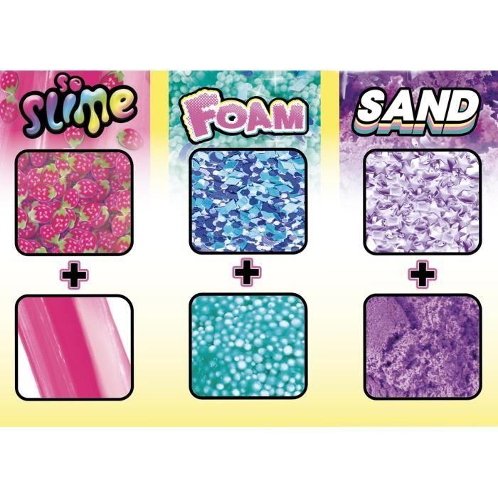Kreatives Hobby - CANAL TOYS - CRAZE Sensations 2 Eimer + 1 Bonus - Sand, Slime Fluffy, Schaum
