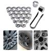 Yiooskl 20pcs Car Wheel Nuts Car Tire Nuts Clip Nuts Wheel Nuts Caps Universal