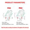 MAORANG FOR X350 2023 Motorcycle Handlebar Riser Motocross Reinforced Clamp Mount Pit Bike Bike x350 Accessories (22M, Black)