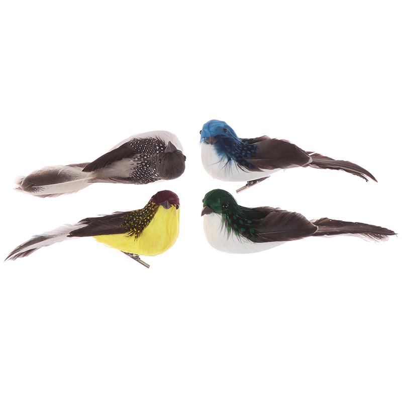 Mini Fake Birds Artificial Feather Foam Doves Wedding Garden Decoration.Ornament
