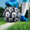 1pc White Terrier Portrait Size 5 Soccer Ball Professional Match Training Football Indoor &Outdoor Sports Ball Lightweight Durable c6516
