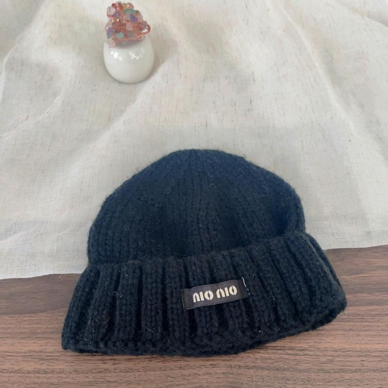 

Children s Woolen Knitted Cold Hat Korean Solid Color Casual and Versatile Pullover Hat for Boys and Girls 48-52cm