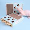 Interactive Cat Scratcher Cardboard Toys Corrugated Paper Cat Scratching Board  Paw Grinding